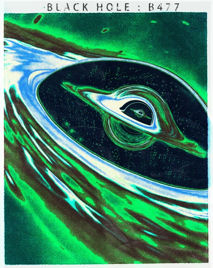 Illustration « Black Hole B477 » – Neptune Studio